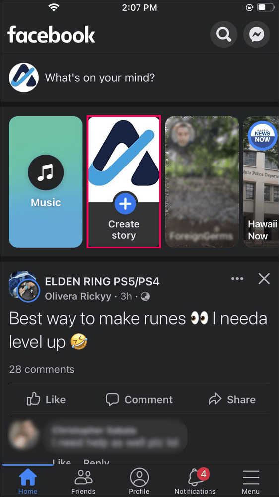 6292acabc2f13 طريقة إنشاء قصة على فيسبوك على الكمبيوتر أو آيفون أو أندرويد