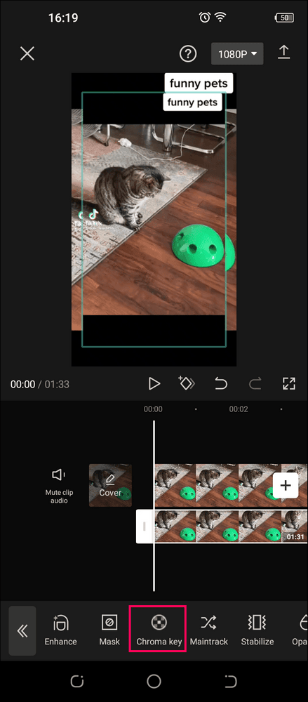 62954213a43ba طريقة إضافة خلفية في CapCut