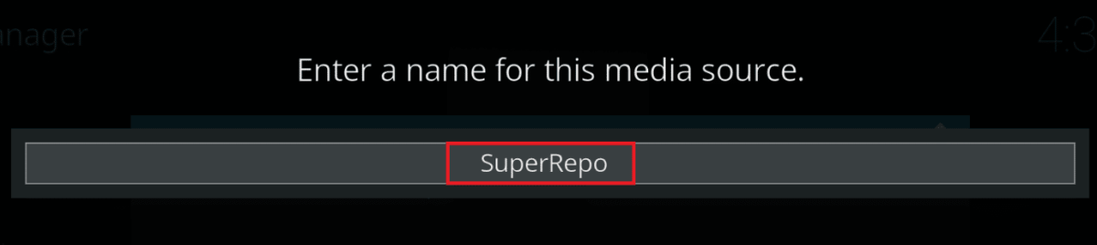 طريقة تثبيت SuperRepo على Kodi 49 قم بتسميته باسم SuperRepo وانقر فوق موافق.