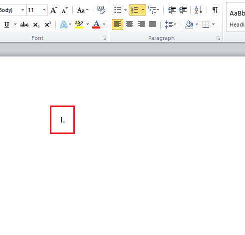 طريقة كتابة الأرقام الرومانية في Word 57 انقر على القائمة الرومانية
