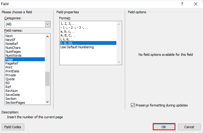طريقة كتابة الأرقام الرومانية في Word 67 انقر فوق موافق