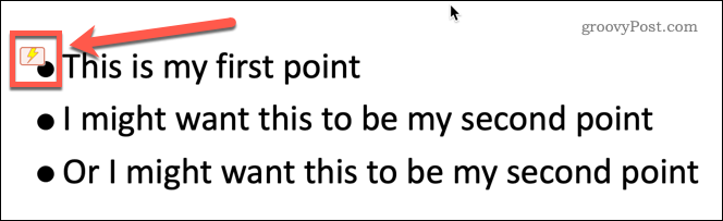 باوربوينت البرق