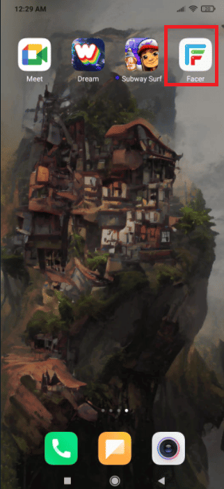 افتح تطبيق Facer. طريقة الحصول على وجه ساعة رولكس الذكية