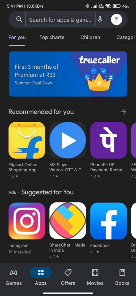 افتح متجر Play. طريقة عكس البحث عن مقطع فيديو على Google