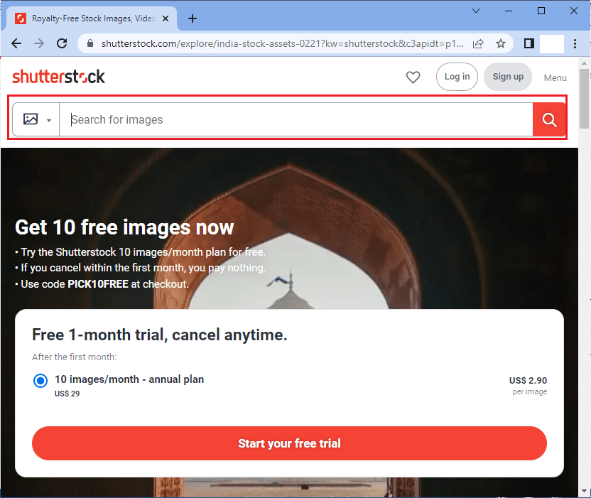 ابحث عن صورة من خلال النقر على بحث عن الصور. طريقة عكس البحث عن مقطع فيديو على Google