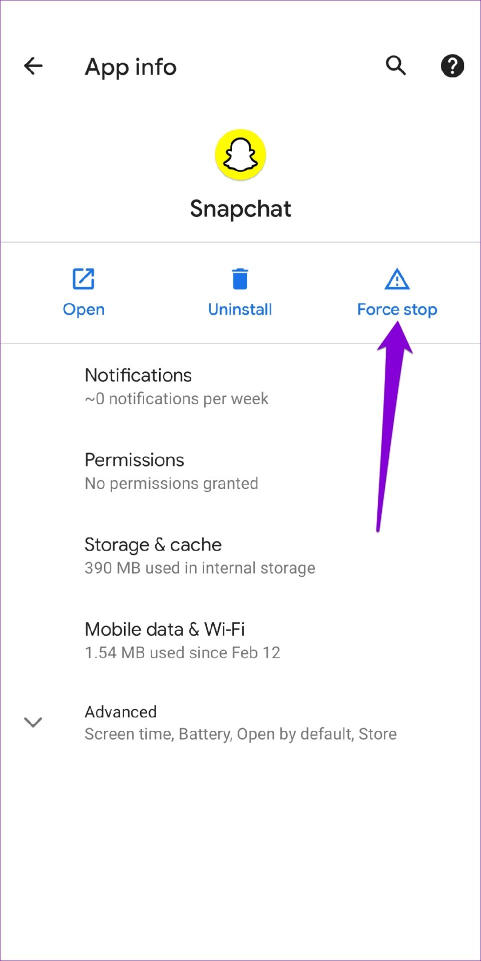 62a351a97d23a إصلاح خطأ "يتعذر الاتصال بالخادم" في سناب شات