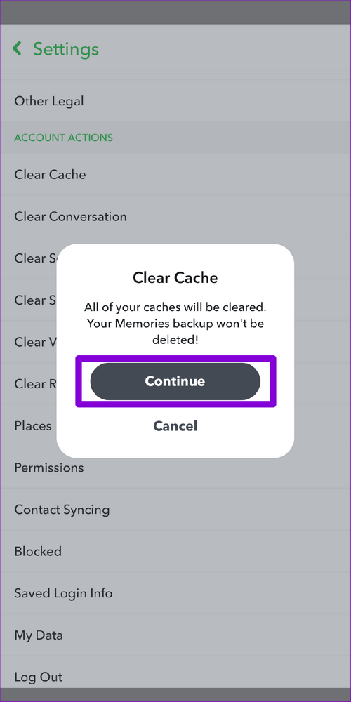 62a351bb331e0 إصلاح خطأ "يتعذر الاتصال بالخادم" في سناب شات