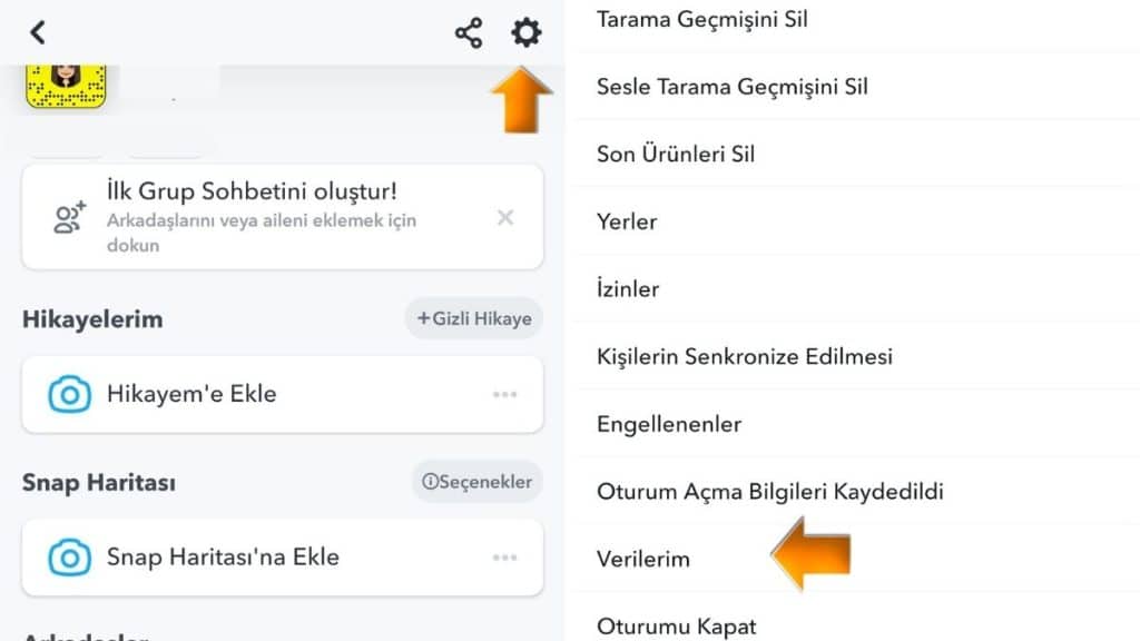 أرسل طلبًا إلى خادم سناب شات