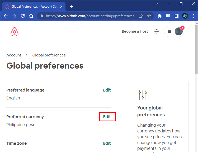 62e940be5b9a5 كيفية تغيير العملة في Airbnb