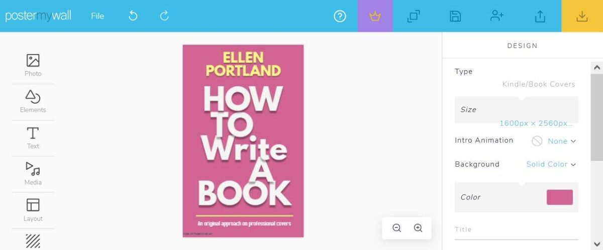 صفحة موقع PosterMyWayy