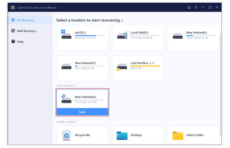 إصلاح خطأ "لا يمكن الوصول إلى البطاقة" دون فقد البيانات 10 مسح