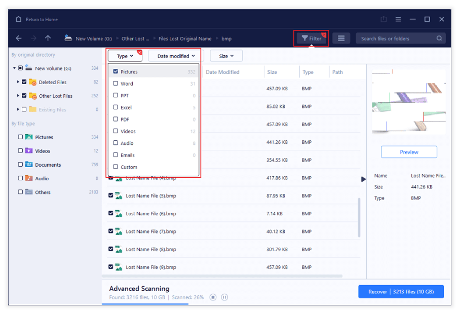 إصلاح خطأ "لا يمكن الوصول إلى البطاقة" دون فقد البيانات 11 عامل التصفية