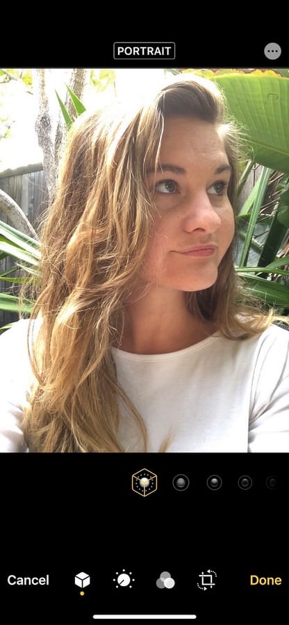 كيفية تحرير صورة بنمط بورتريه على آيفون