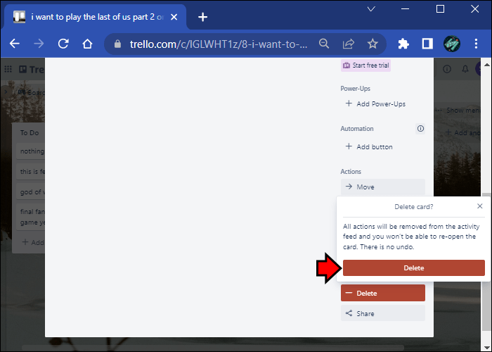 7 21 Comment supprimer une carte dans Trello