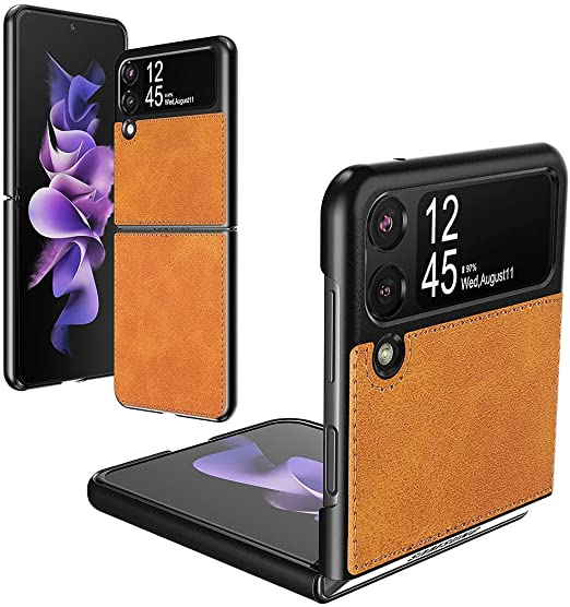Foluu Leather Ultra Thin Cover for Galaxy Z Flip 3
