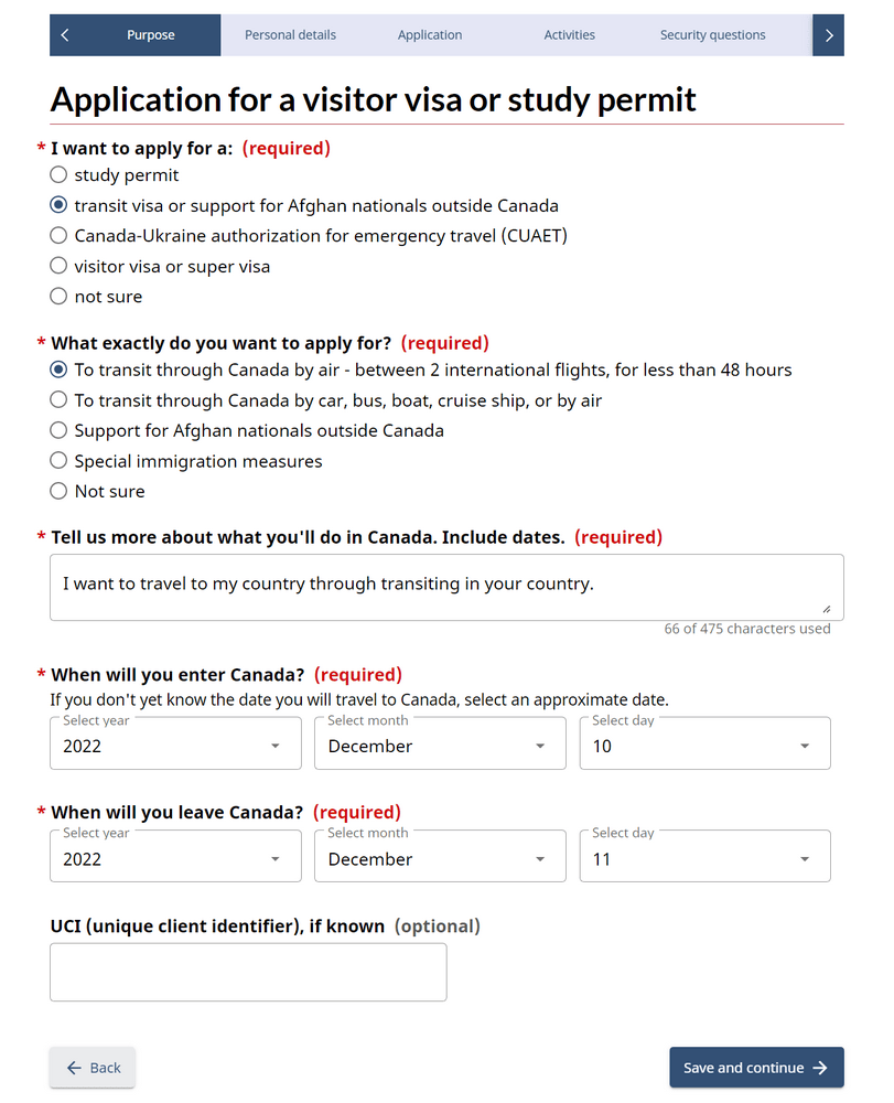 كيفية الحصول على فيزا ترانزيت كندا 9