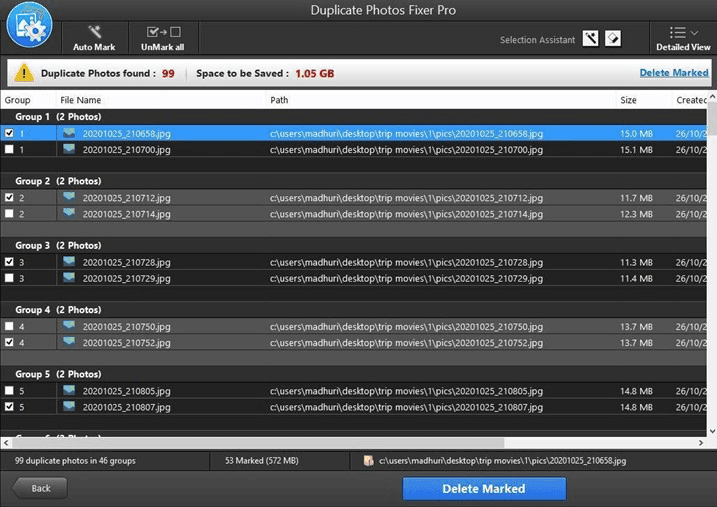 Auto-Mark Duplicates