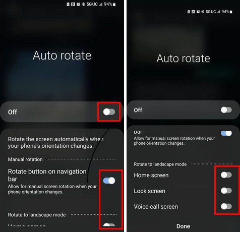 التدوير التلقائي لهواتف Samsung