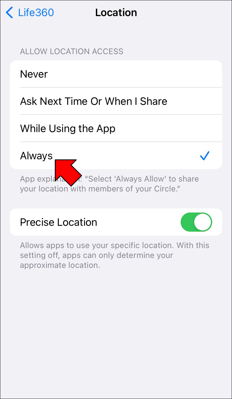 Check Your Location Settings 2 1 Life360 ne parvient pas à localiser: comment résoudre le problème de non mise à jour de l'emplacement ?