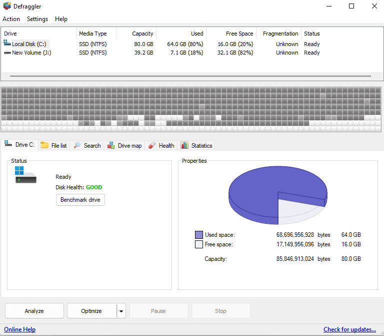 Free Disk Defrag Tool