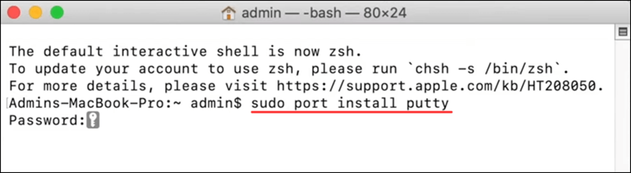 Comment installer et utiliser PuTTY pour Mac 2 How to use PuTTY for Mac