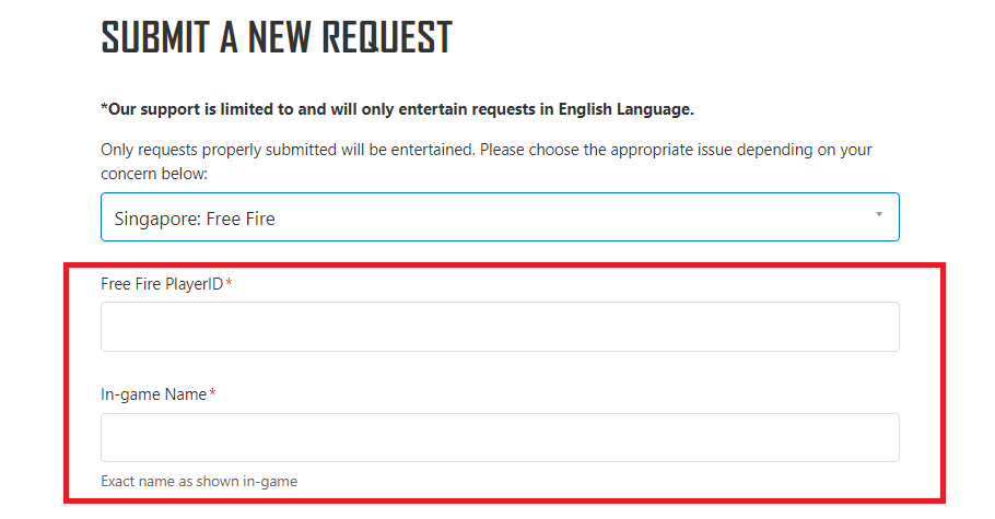 Free fire report 1 طريقة الاتصال بمركز مساعدة Garena Free Fire للإبلاغ عن شكوى