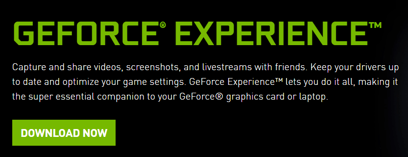 تحميل تجربة Geforce