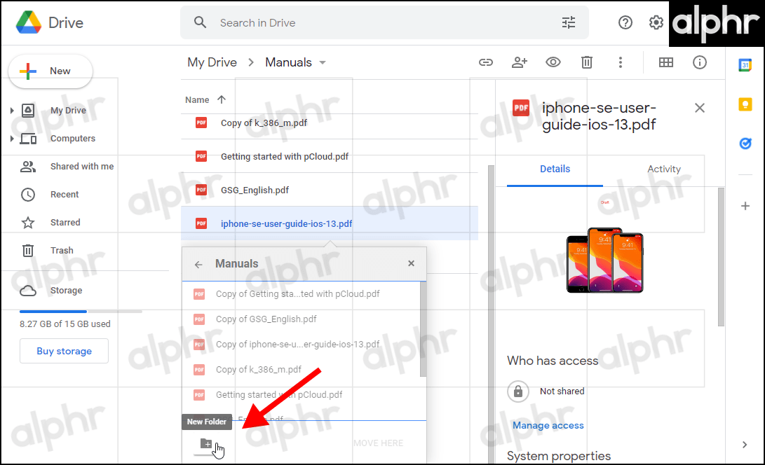 Google Drive Copy Multiple Files to New Folder 04 طريقة نسخ مجلد في جوجل درايف