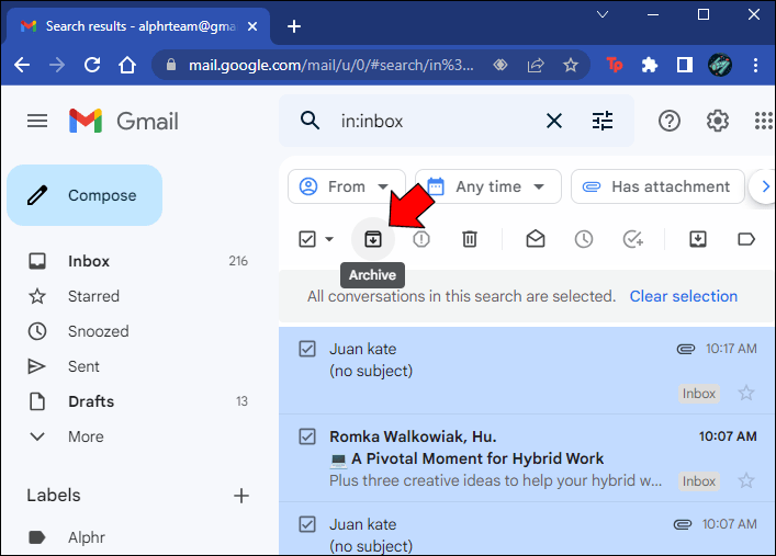 Comment archiver tous les e-mails dans Gmail 5 How to Archive All Emails in Gmail 5 1 Comment archiver tous les e-mails dans Gmail