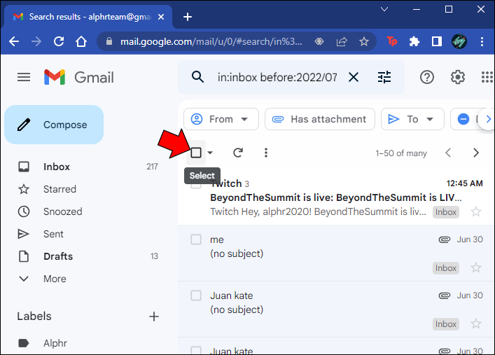 Comment archiver tous les e-mails dans Gmail 10 How to Archive All Old Emails in Gmail 4 1 Comment archiver tous les e-mails dans Gmail