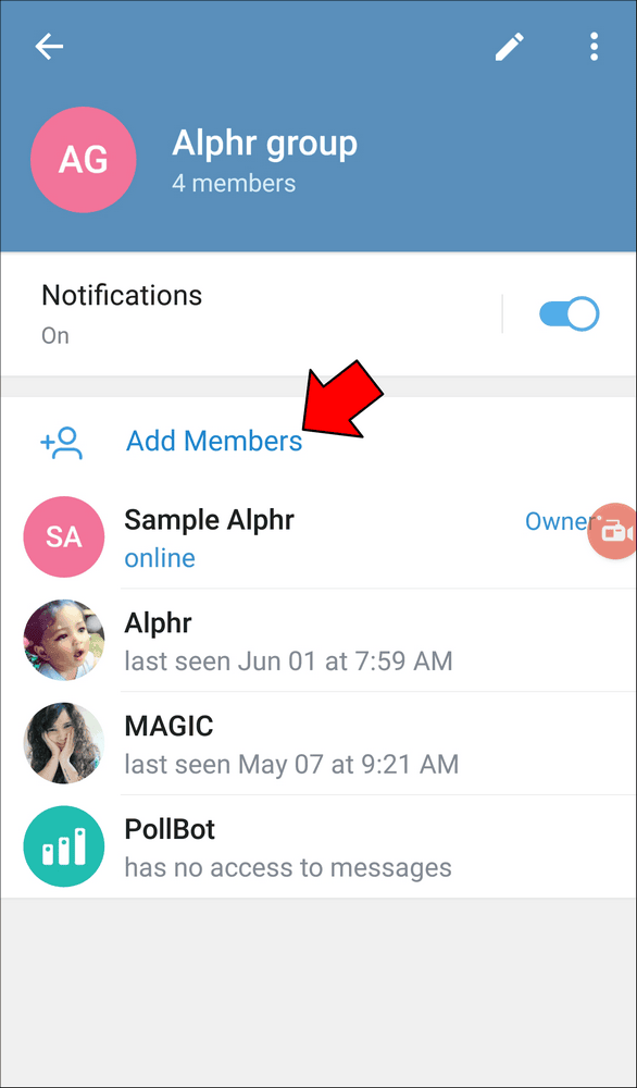 How to Create a Link in Telegram on an Android Device 3 1 Comment créer un lien vers un groupe dans Telegram ?