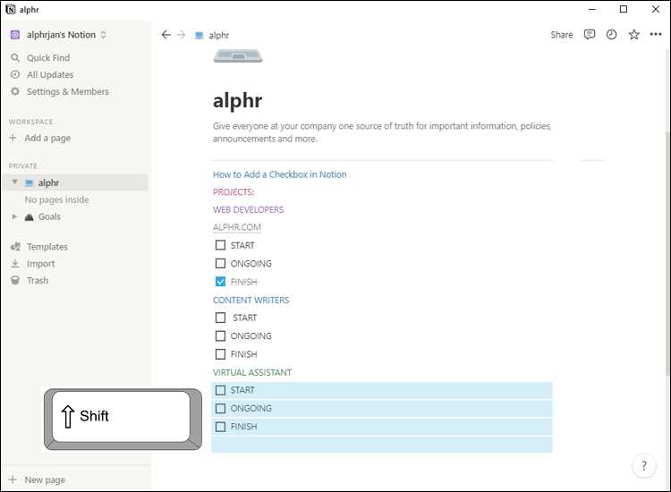 Comment décocher tout dans Notion 8 Notion 16 1 Comment décocher tout dans Notion