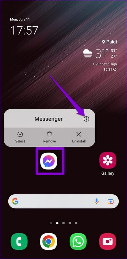 8 Meilleures façons de réparer message vocal messenger ne marche pas iphone 2 Open Facebook Messenger App Info 1 8 Meilleures façons de réparer message vocal messenger ne marche pas iphone