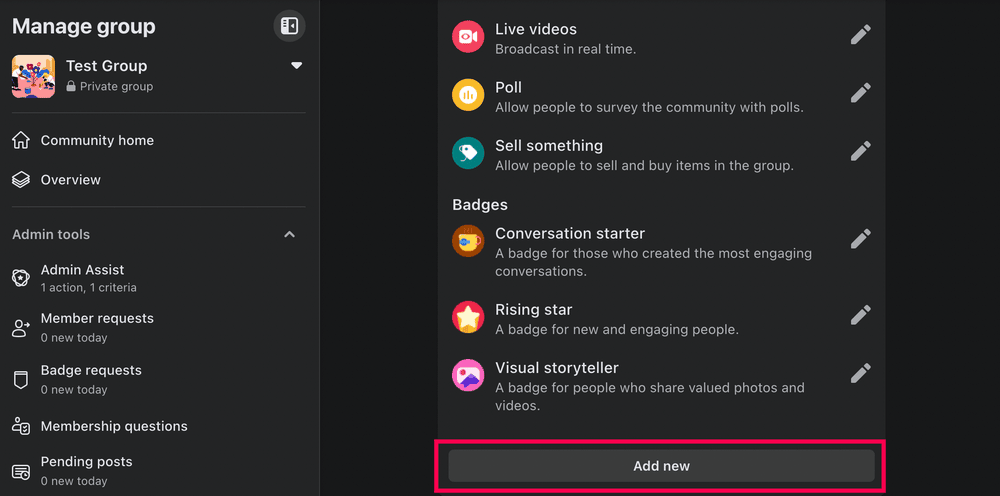 Quels sont tous les badges Facebook - une liste complète 8 Screen Shot 2022 07 20 at 1.06.57 PM 1 1 Quels sont tous les badges Facebook - une liste complète