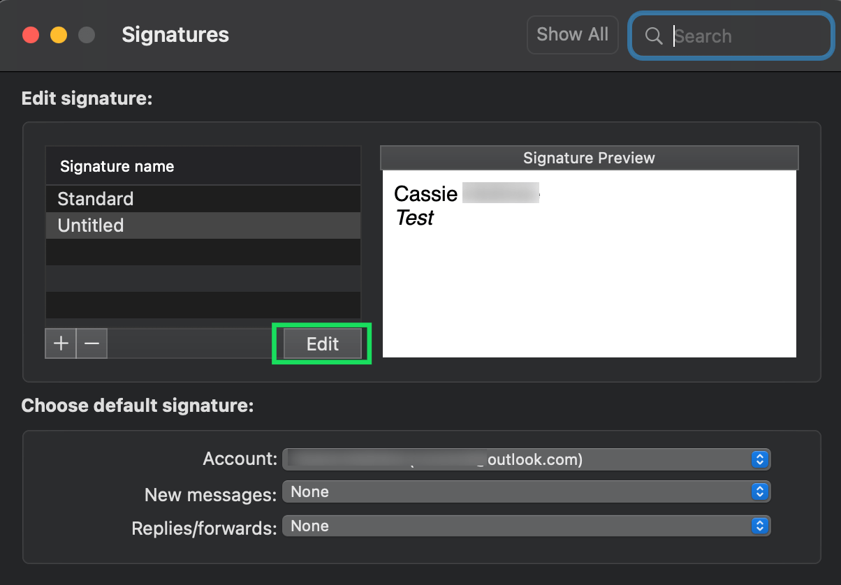 Screen Shot 2022 11 08 at 9.12.39 AM كيفية تغيير التوقيع في Outlook على الكمبيوتر والجوال