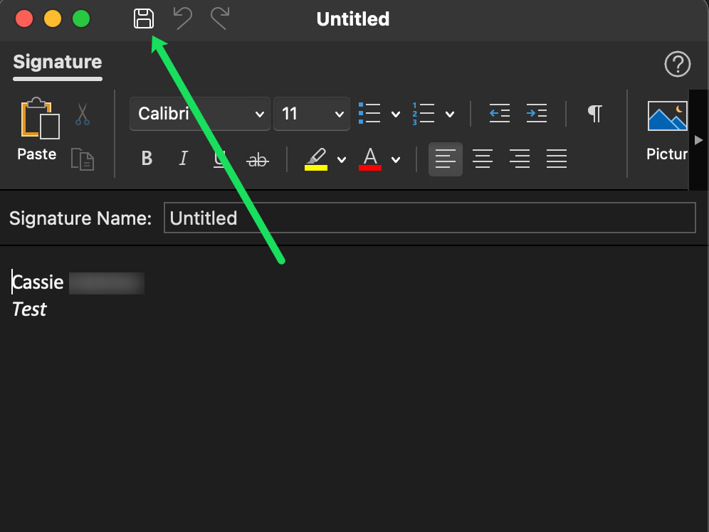 Screen Shot 2022 11 08 at 9.12.47 AM كيفية تغيير التوقيع في Outlook على الكمبيوتر والجوال