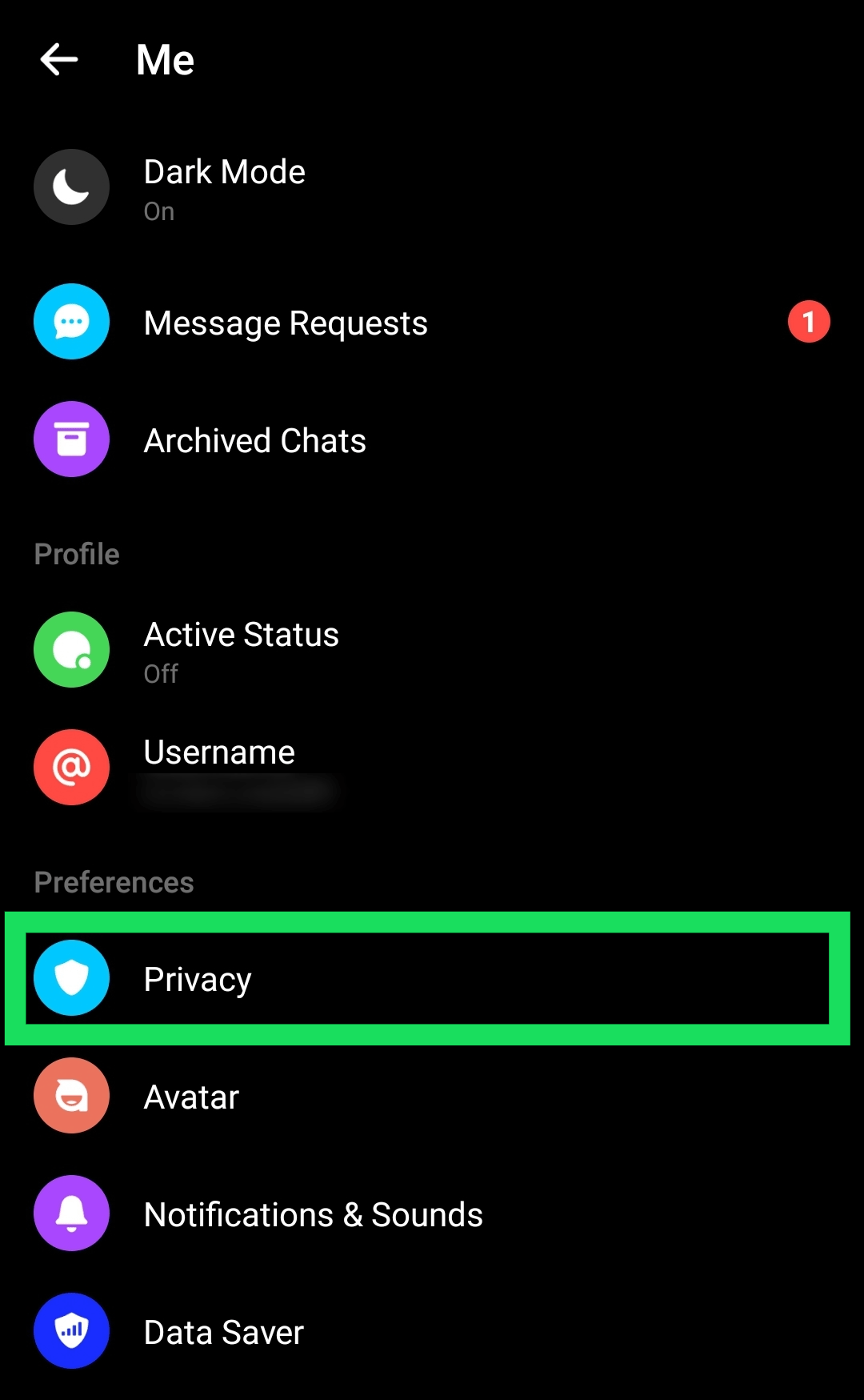 Screenshot 8 2 طريقة إلغاء حظر شخص ما على ماسنجر