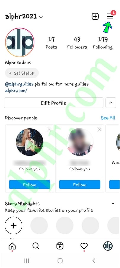 Screenshot 20211123 234954 Instagram 1 1 Comment supprimer les suggestions sur Instagram