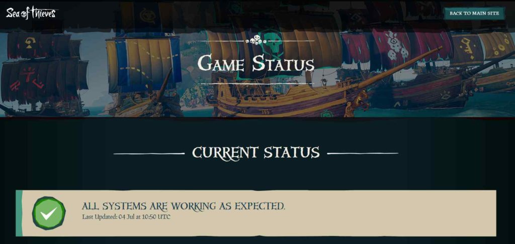Sea Of Thieves Services Are Temporarily Unavailable