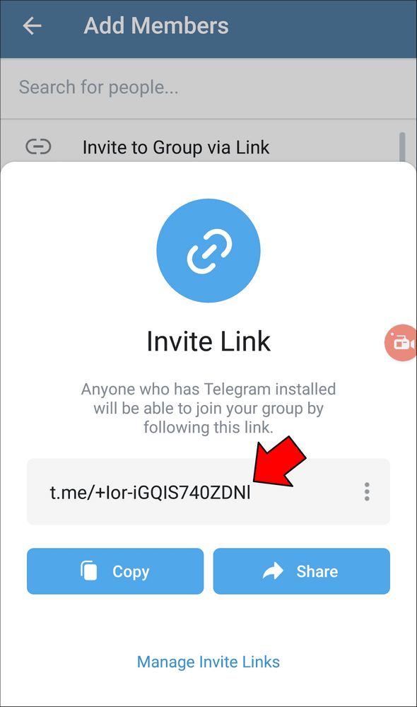Telegram 4 2 1 Comment créer un lien vers un groupe dans Telegram ?