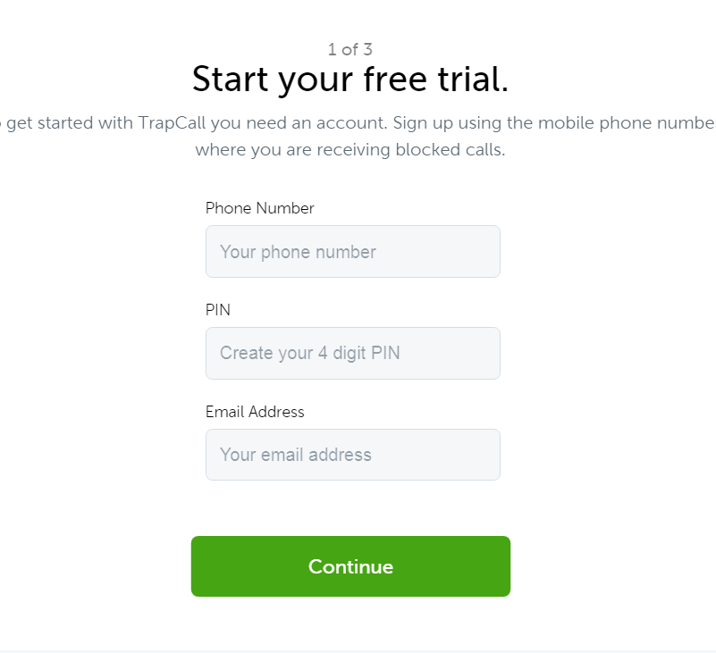 Comment découvrir l'identité d'un appelant inconnu ? 3 TrapCall signin