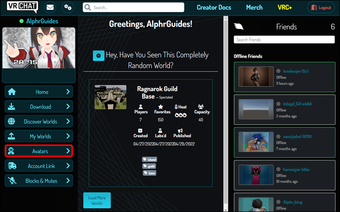 Comment changer votre avatar dans VRChat ? 10 VRChat 2 Comment changer votre avatar dans VRChat ?
