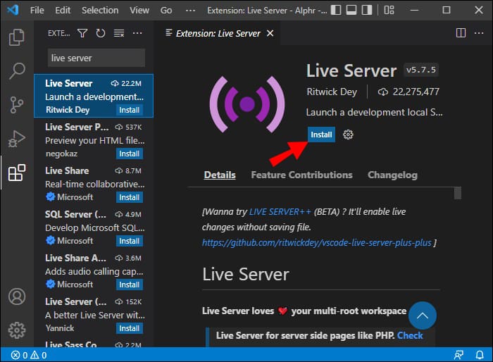 Comment ouvrir dans le navigateur à partir du code VS 30 Visual Studio Code 19 1 1 Comment ouvrir dans le navigateur à partir du code VS