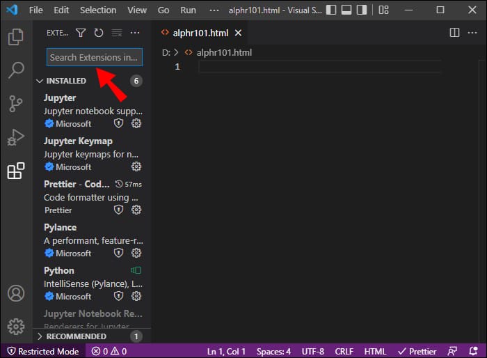 Comment ouvrir dans le navigateur à partir du code VS 4 Visual Studio Code 4 1 1 Comment ouvrir dans le navigateur à partir du code VS