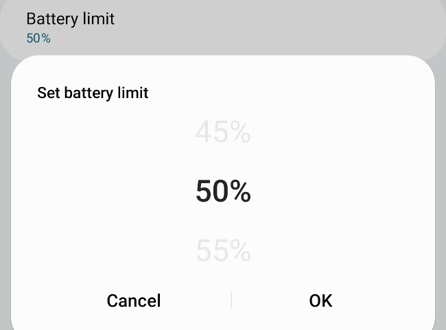 Qu'est-ce que Samsung Wireless PowerShare, et comment l'utiliser ? 6 Set the battery charge level where Wireless PowerShare should stop.