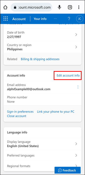 add 3 كيفية تغيير البريد الالكتروني في Outlook