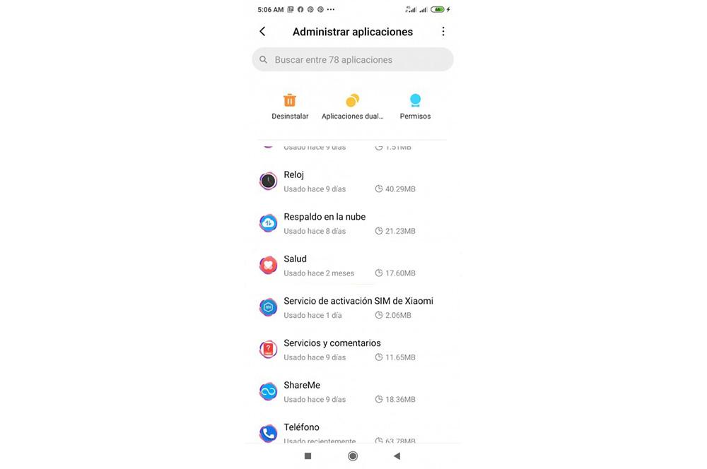 Manage apps on Xiaomi
