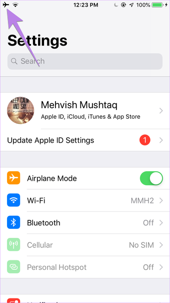 Airplane vs عدم الإزعاج مقابل الوضع الصامت على آيفون ايباد 8
