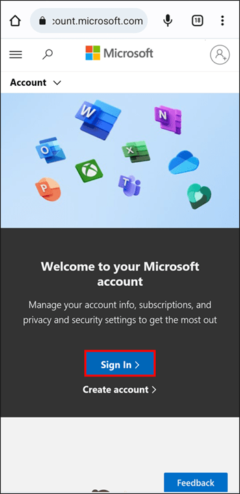 android sign in كيفية تغيير البريد الالكتروني في Outlook
