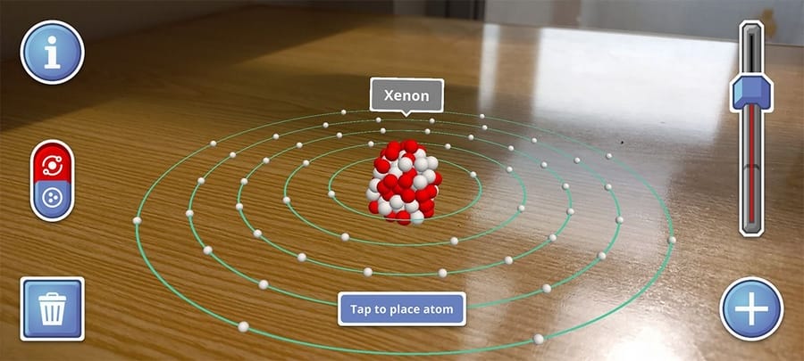 مصور AR Atom لـ ARCore